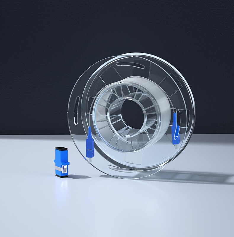 Invisible Transparent Fiber Optic Cable SC For FTTH FTTR ONU Indoor extension