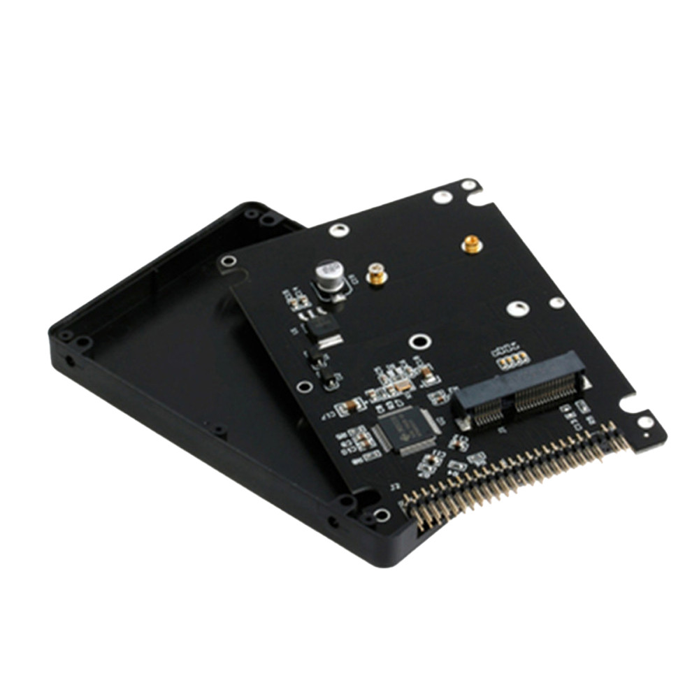 mSATA to 2.5" IDE HDD SSD mSATA to PATA Adapter Converter Card 44PIN w/ Case Be6