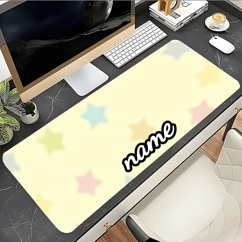 11.81inch*23.62inch Customized Mouse Pad 1pc Colorful Star Pattern Design Mous