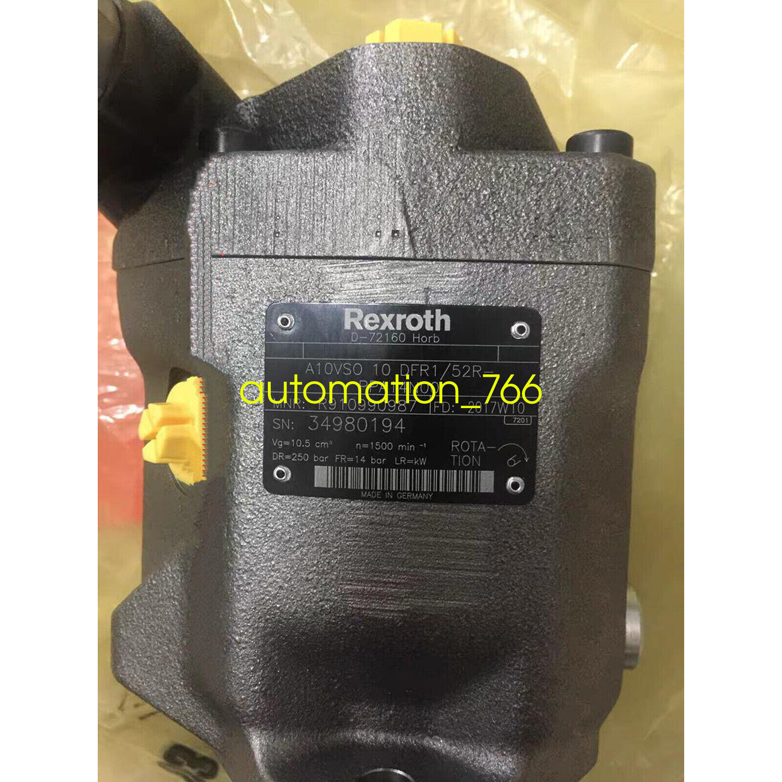 1PCS New rexroth pump A10VSO10DFR1/52R-PPA14N00 R910990987 Via DHL or FedEx