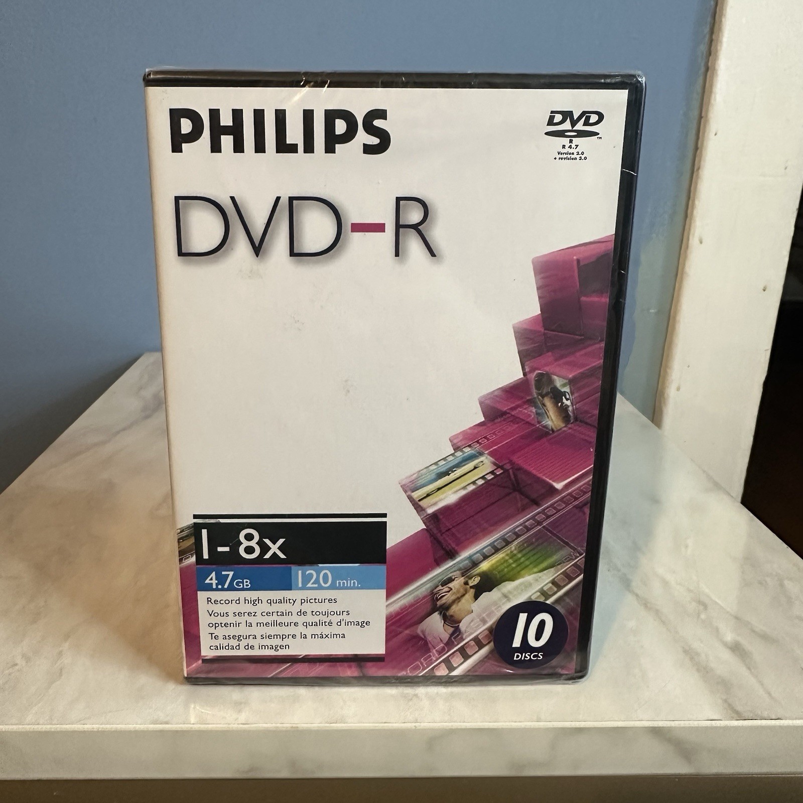 Philips DVD-R w/ Case 1-8X 4.7GB 120 Minutes (10 Pack)