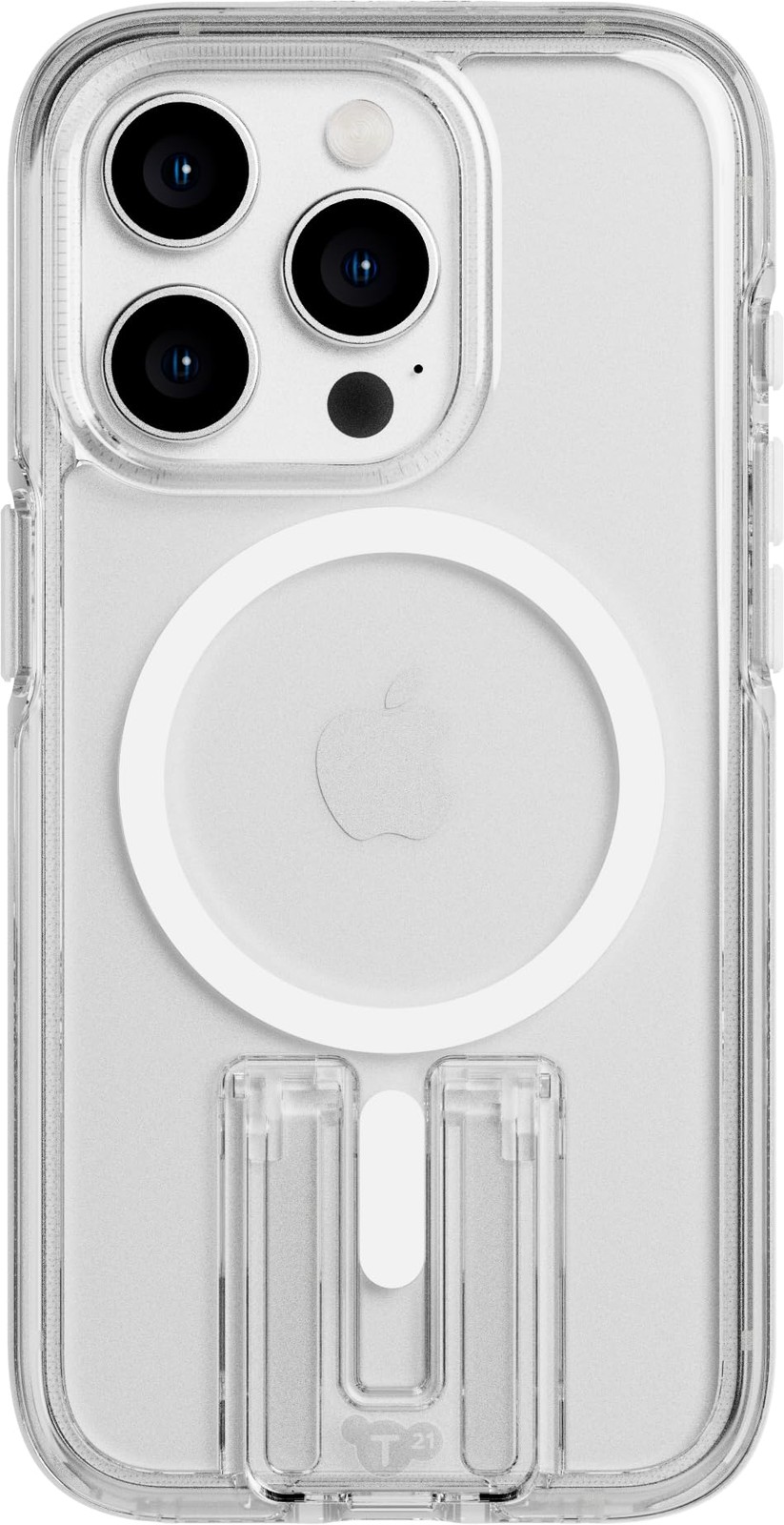 Tech21 Evo Crystal Kick Case for iPhone 15 Pro - MagSafe & 16ft Drop Prot.