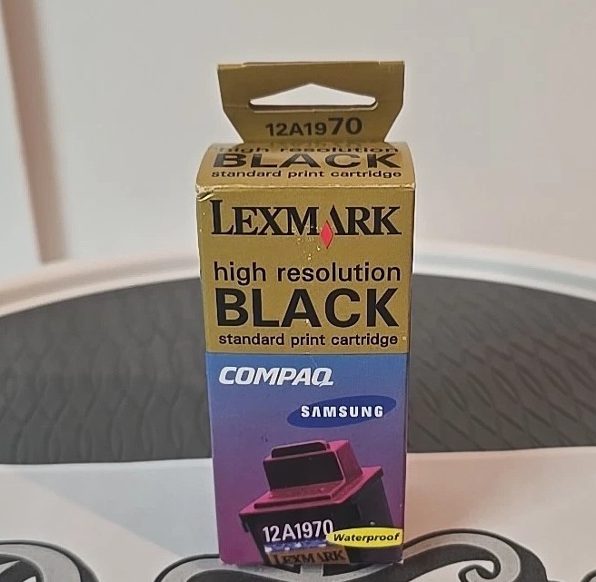 Lexmark Black Ink Print Cartridge 12A1970 High Resolution Factory Sealed New