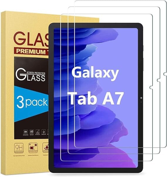 3-Pack Tempered Glass Screen Protector for Samsung Galaxy Tab A7 10.4" 2020 T500