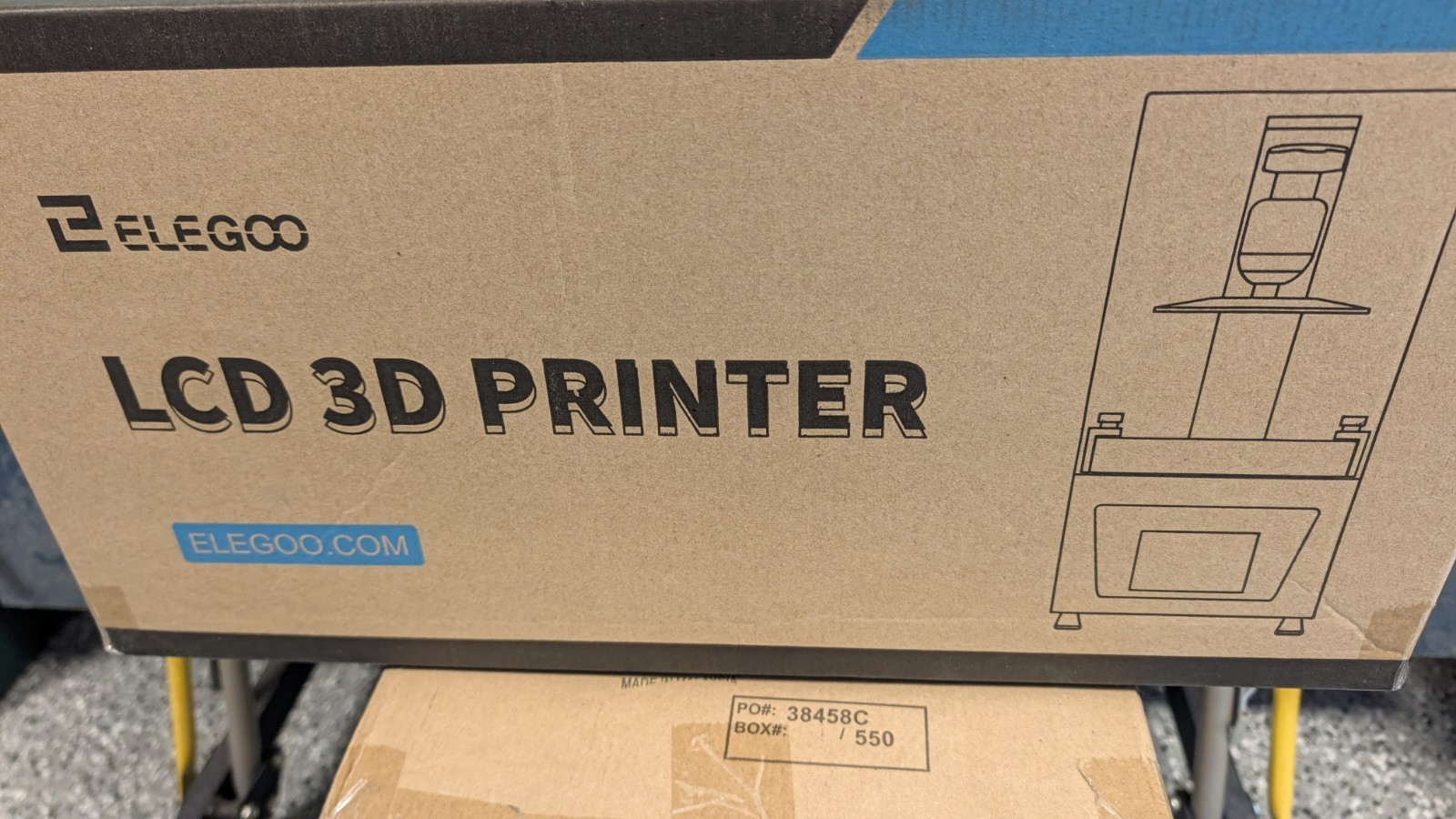Elegoo Mars 2 Pro LCD 3D Printer Box, New -Sealed