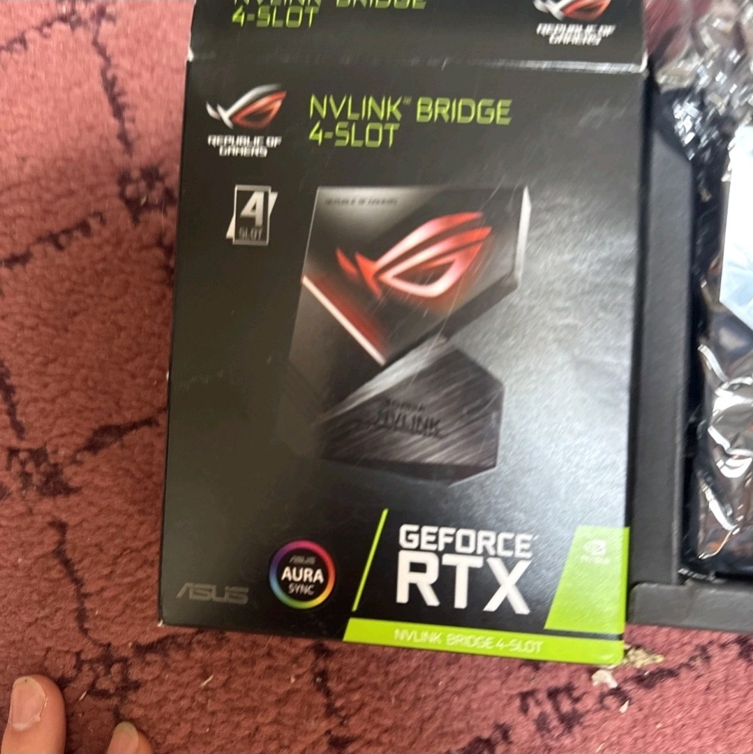 ASUS ROG NVLink Black Compact 4-Slot Bridge For NVIDIA GeForce RTX 