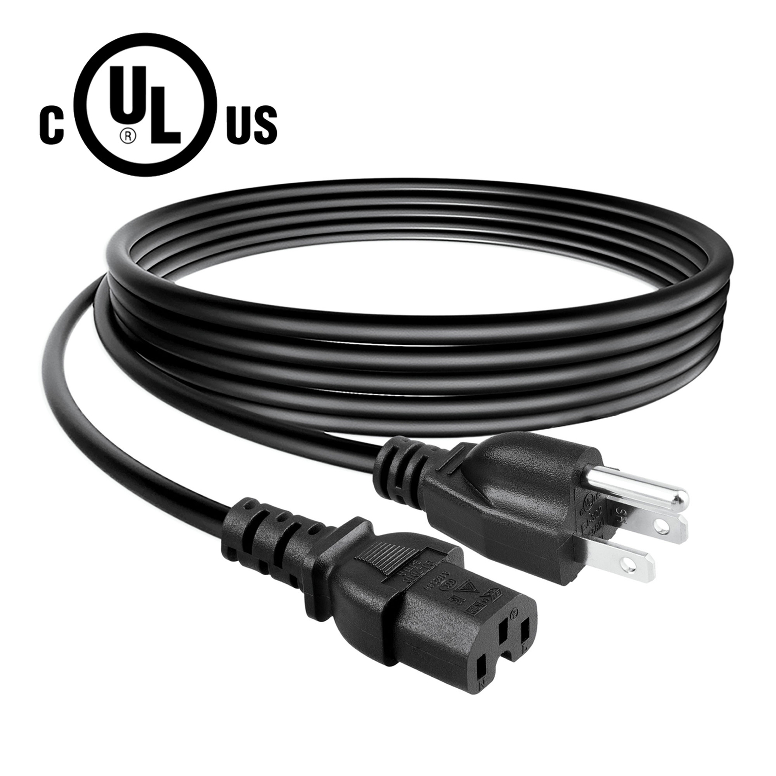 UL 6ft 16AWG Notched AC Power Cord Cable For HP Procurve models J5406A J5412A
