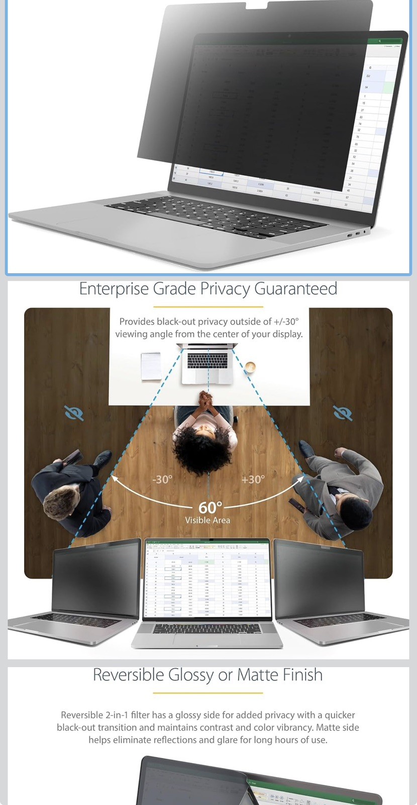 StarTech 14" MacBook Pro 21/23 Privacy Screen Filter 14M21PRIVACYSCREEN