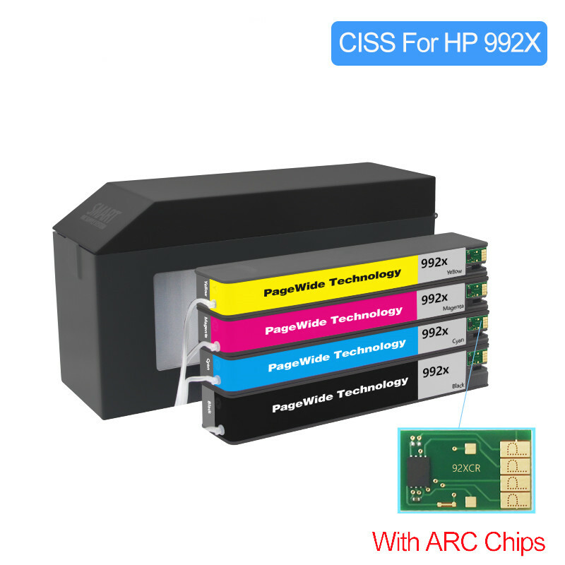 For HP 992 992X For HP MFP 755dn 774dn 750dn/dw 772dn/dw CISS With ARC Chip