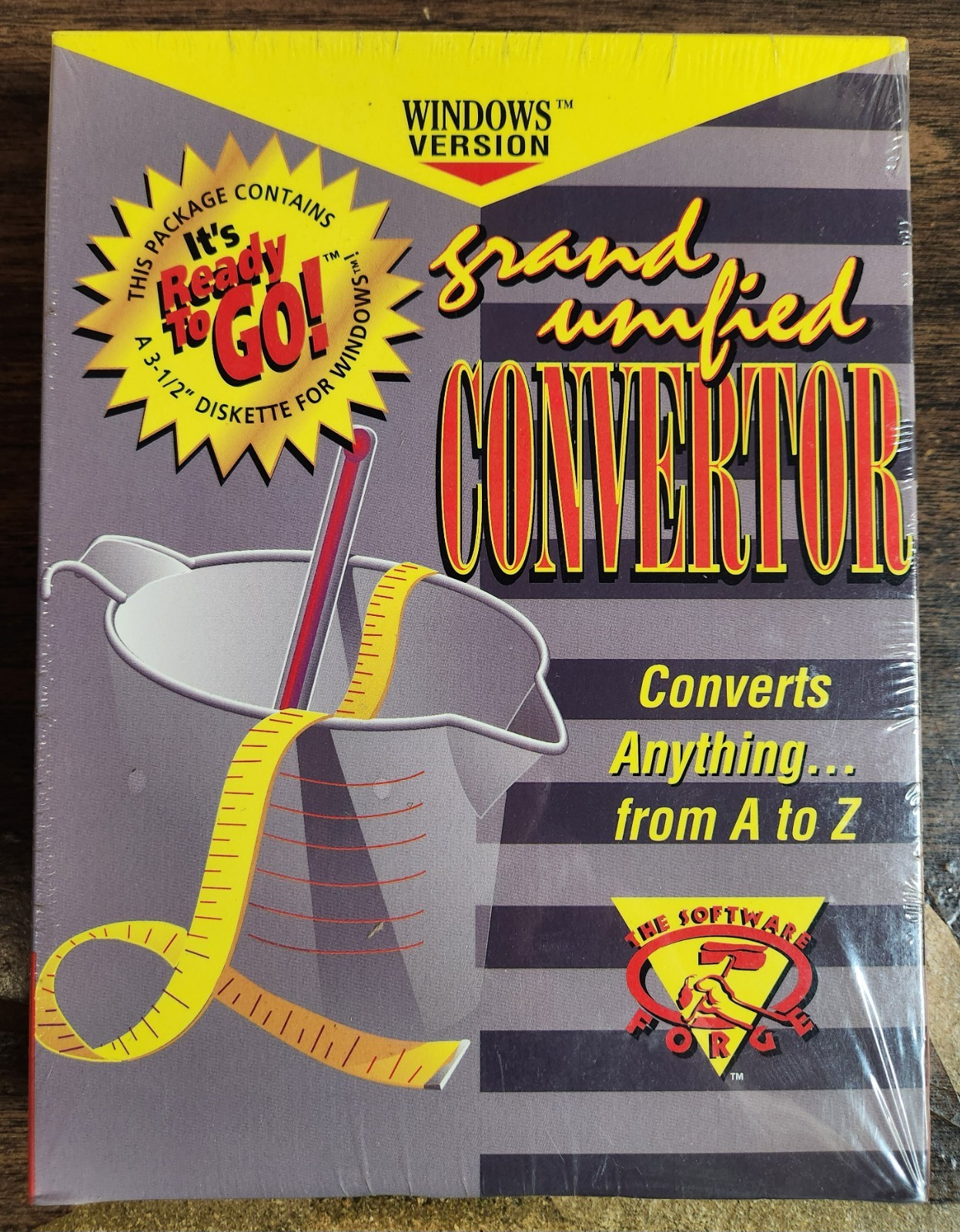 Grand Unified Convertor by Software Forge (1994, Windows, 3-1/2" Floppy Disk)NEW