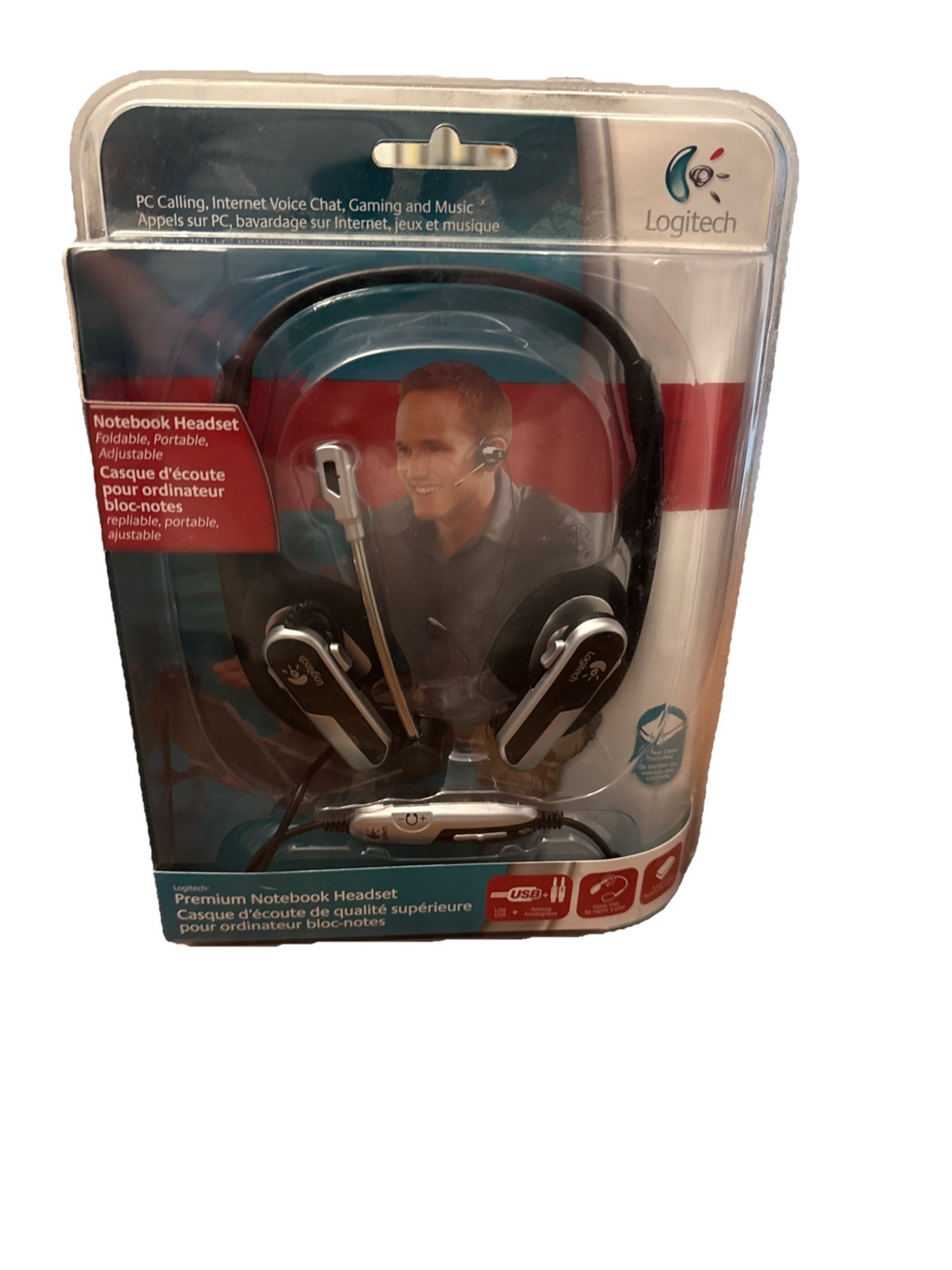 Logitech Premium Notebook Silver/Black Neckband Headsets