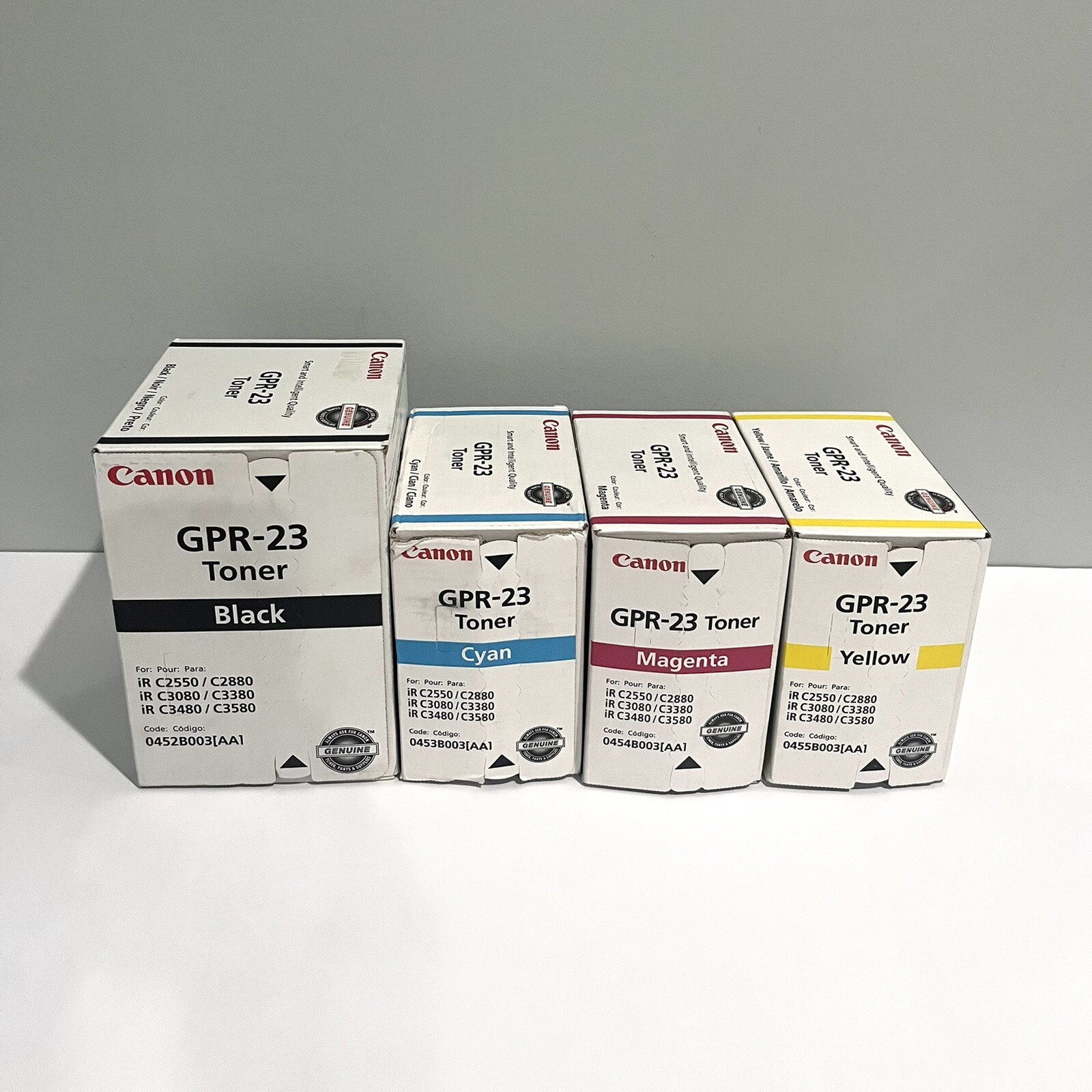 Canon GPR23 Toner Cartridge Set of x4 0452B003, 0453B003, 0455B003, 0454B003 NEW