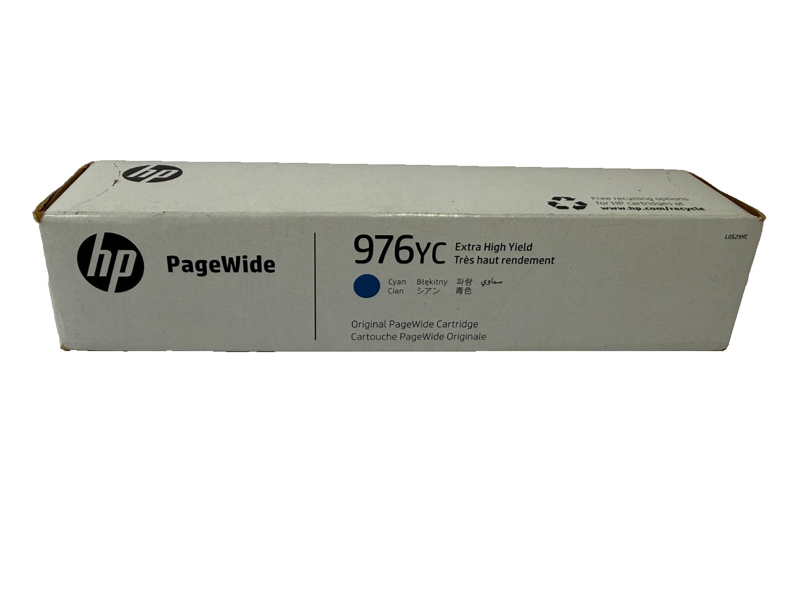 GENUINE HP 976YC Extra High Yield Cyan Ink Cartridge PageWide NEW SEALED BOX