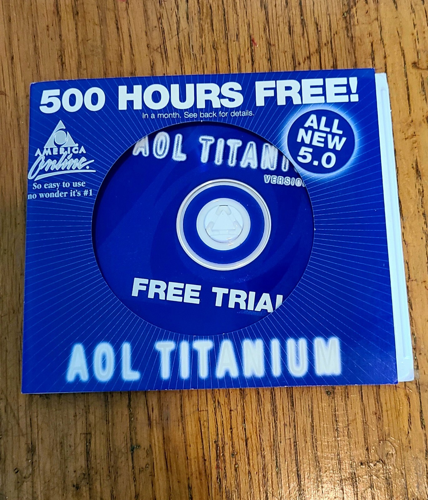 Aol Titanium 5.0 250 Hours Free CD ROM 