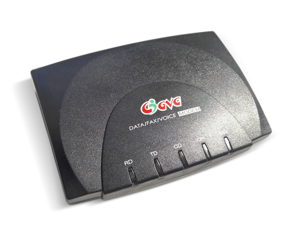 Dial Up internet modem external GVC SF-1156V/K4D, Serial (RS-232), TAIWAN