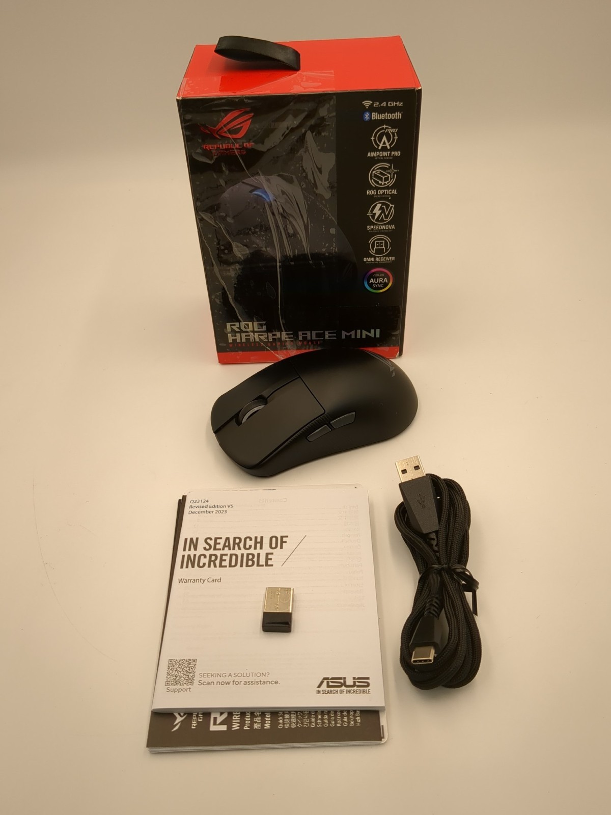 ASUS - ROG Harpe Ace Mini Ultralight Wireless Optical Gaming Mouse