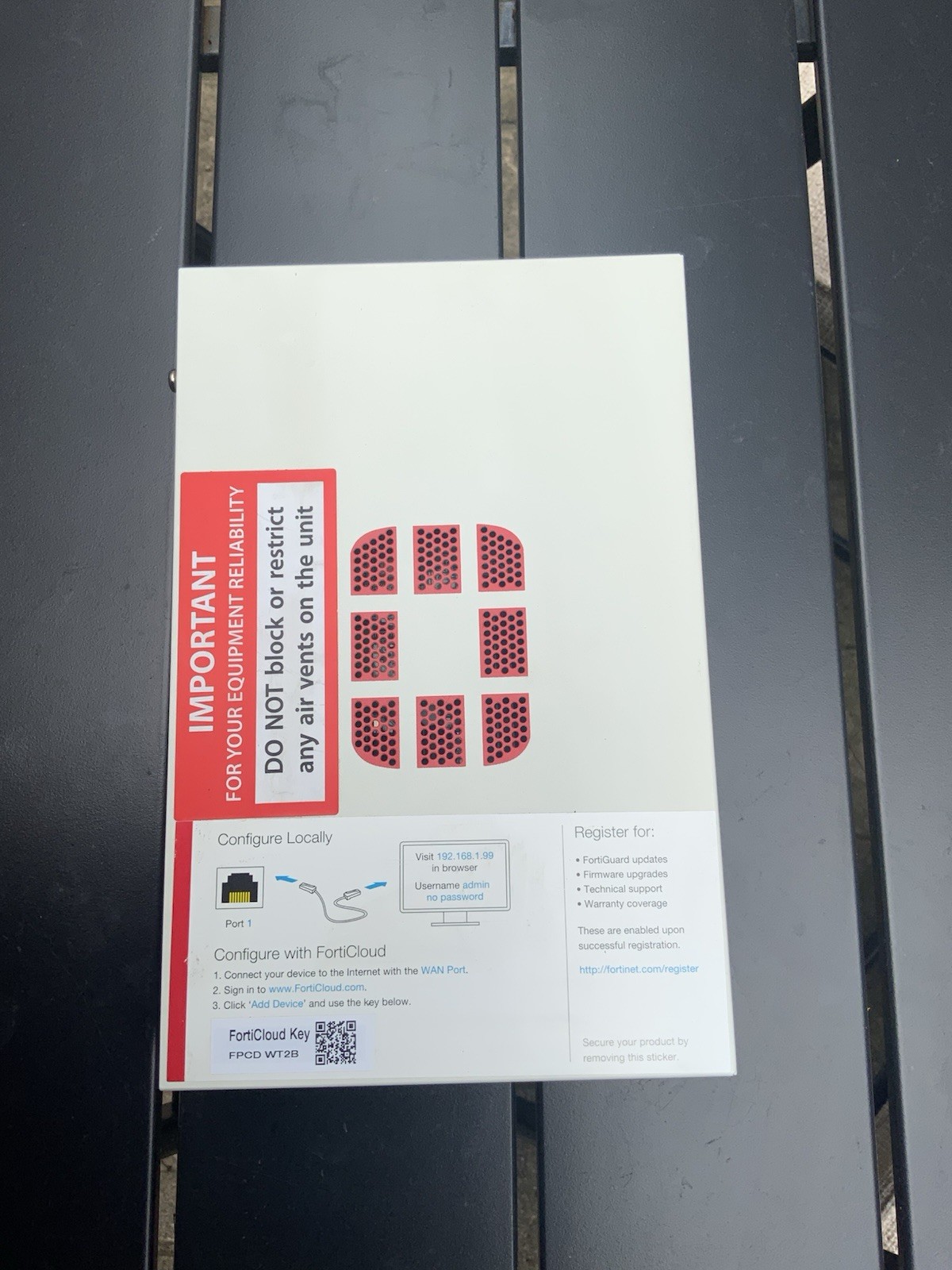 Fortinet FortiGate 30E Firewall/Router with Power Adapter