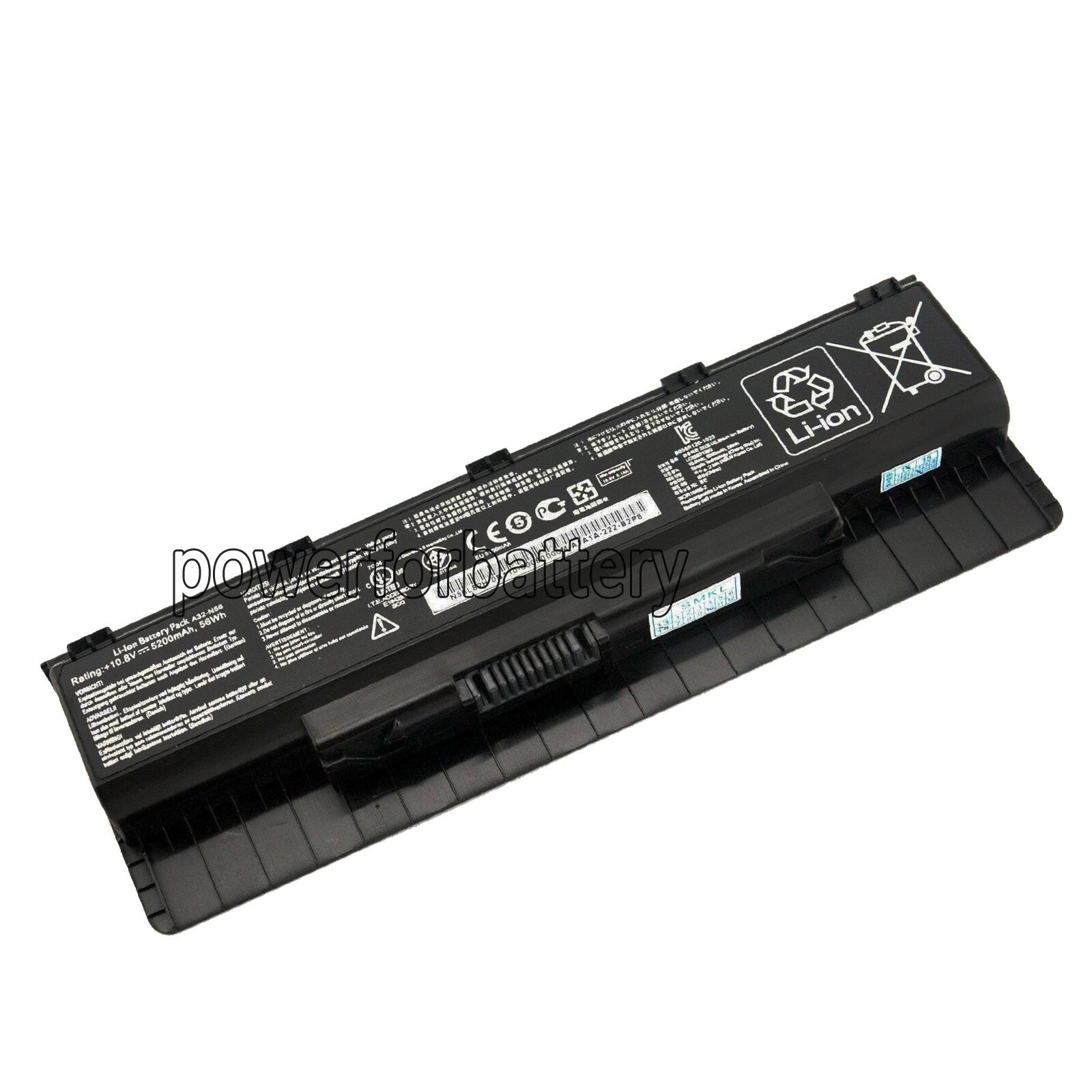 6 Cell Battery For As  N46 N46VM N56VZ N56VM Series A32-N56 A33-N56 A31-N56