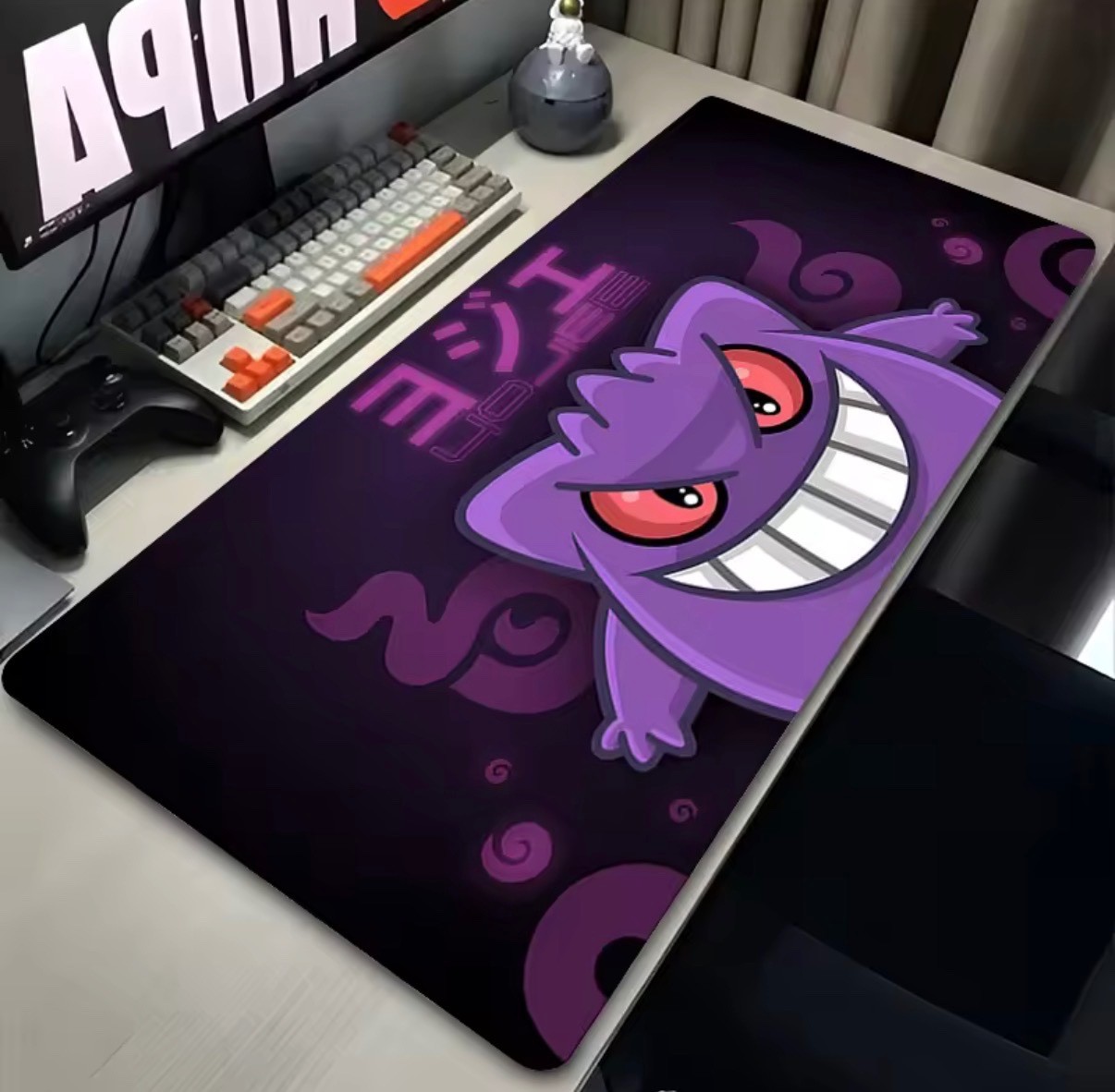 Gengar Mouse Pad Pokemon Gaming + PC Desk Mat Gengar Japanese Design XL Pad