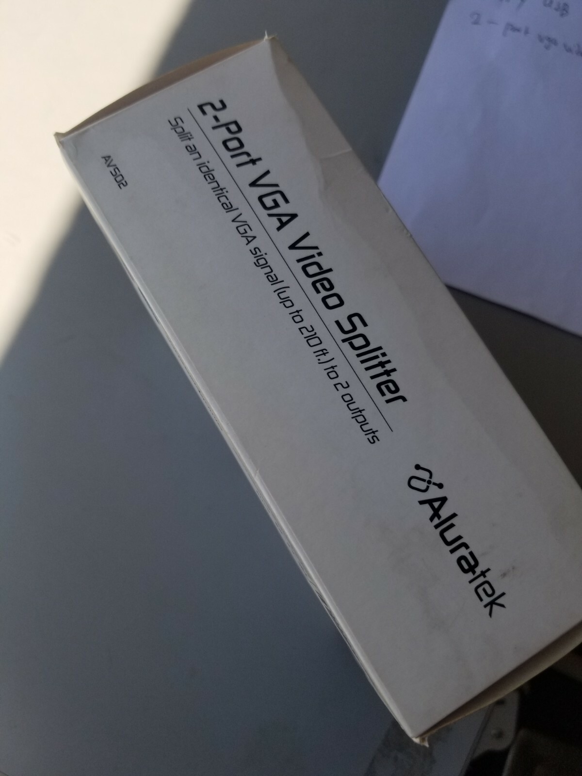Aluratek AVS02 2-Port VGA Video Splitter High Signal Bandwidth 350MHz.Free shipp