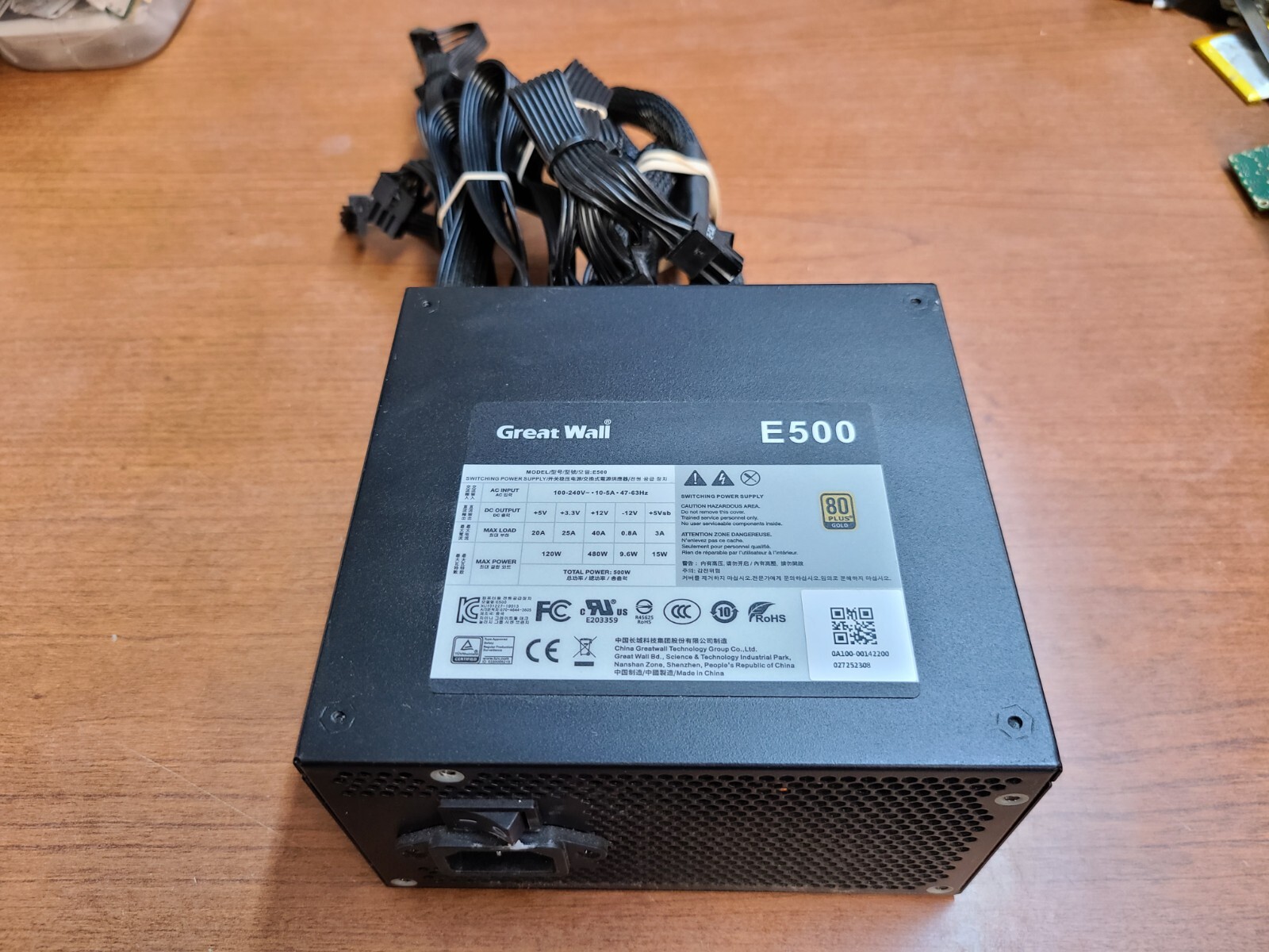 ROG STRIX GL10DH 500W GREAT WALL E500 GAMING PSU POWER SUPPLY UNIT 80 PLUS GOLD