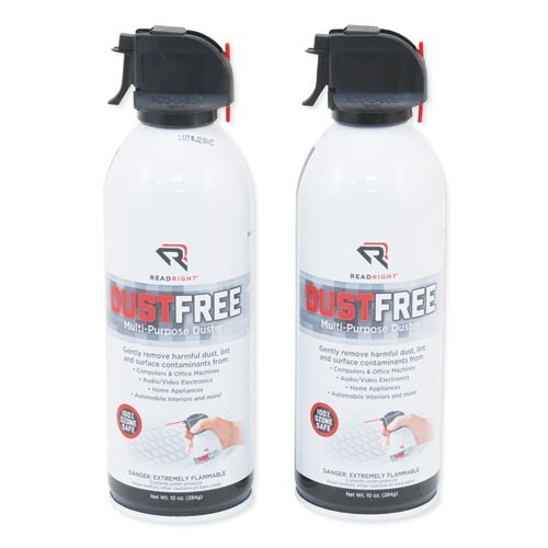 Compressed Air/Duster Pack of (2) 10oz. Cleaner FACTORY SEALED