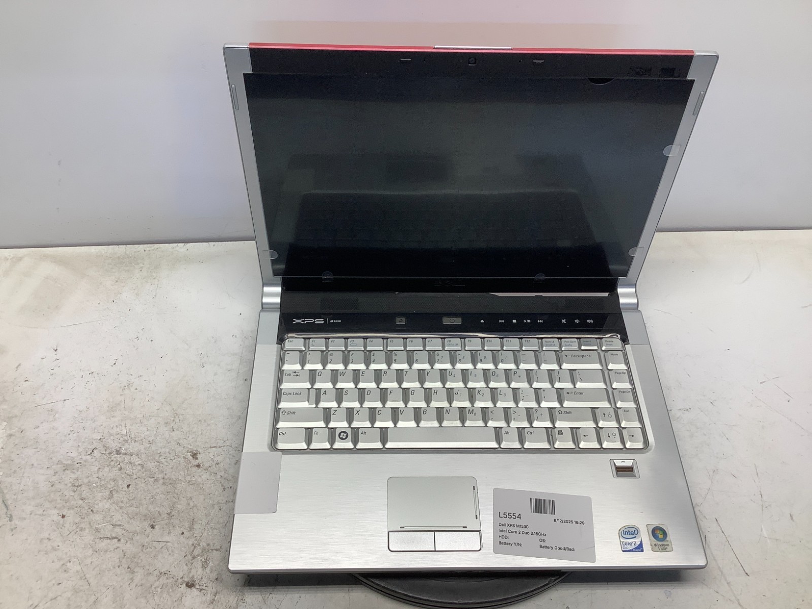 Dell XPS M1530 Intel Core 2 Duo 2.16GHz 3 GB NO HDD