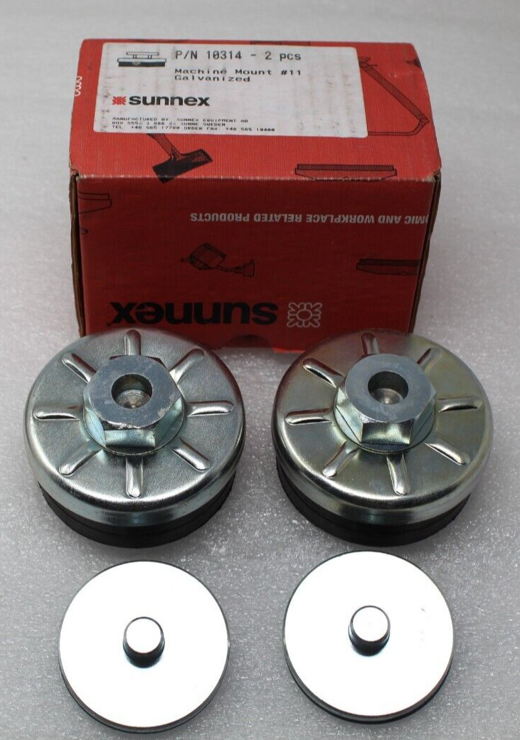 NEW  2 PCS Sunnex 10314 Galvanized Machine Mount