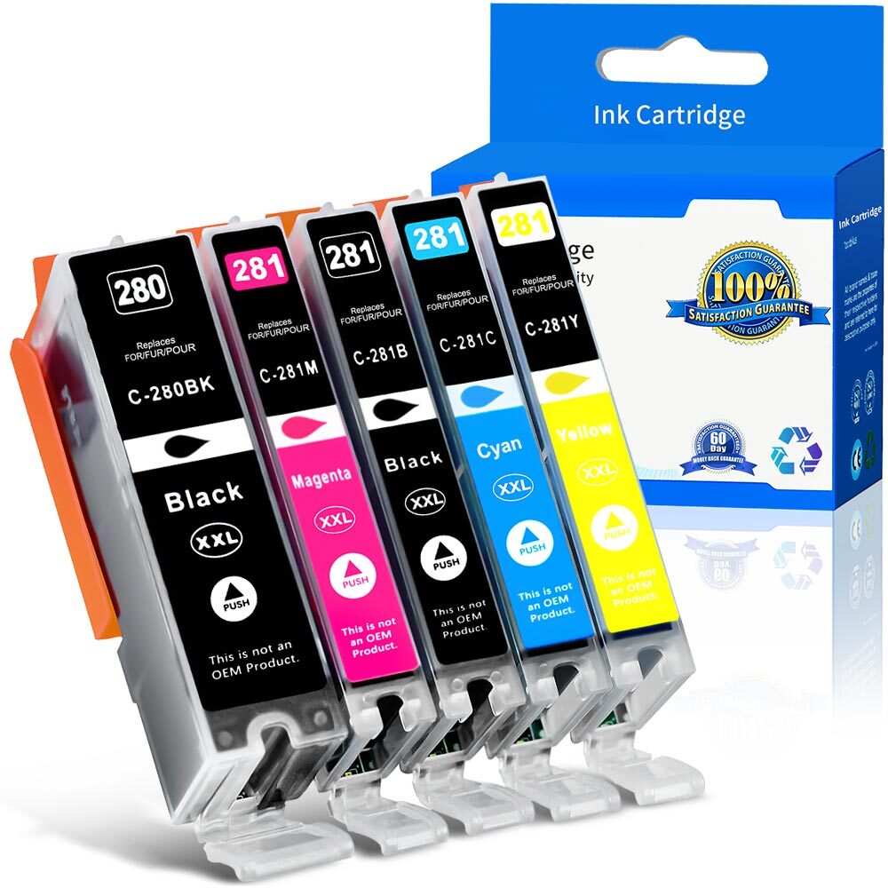 High Yield PGI-280XXL/CLI-281XXL Ink Cartridge Pack for Canon PIXMA TR8600 8520