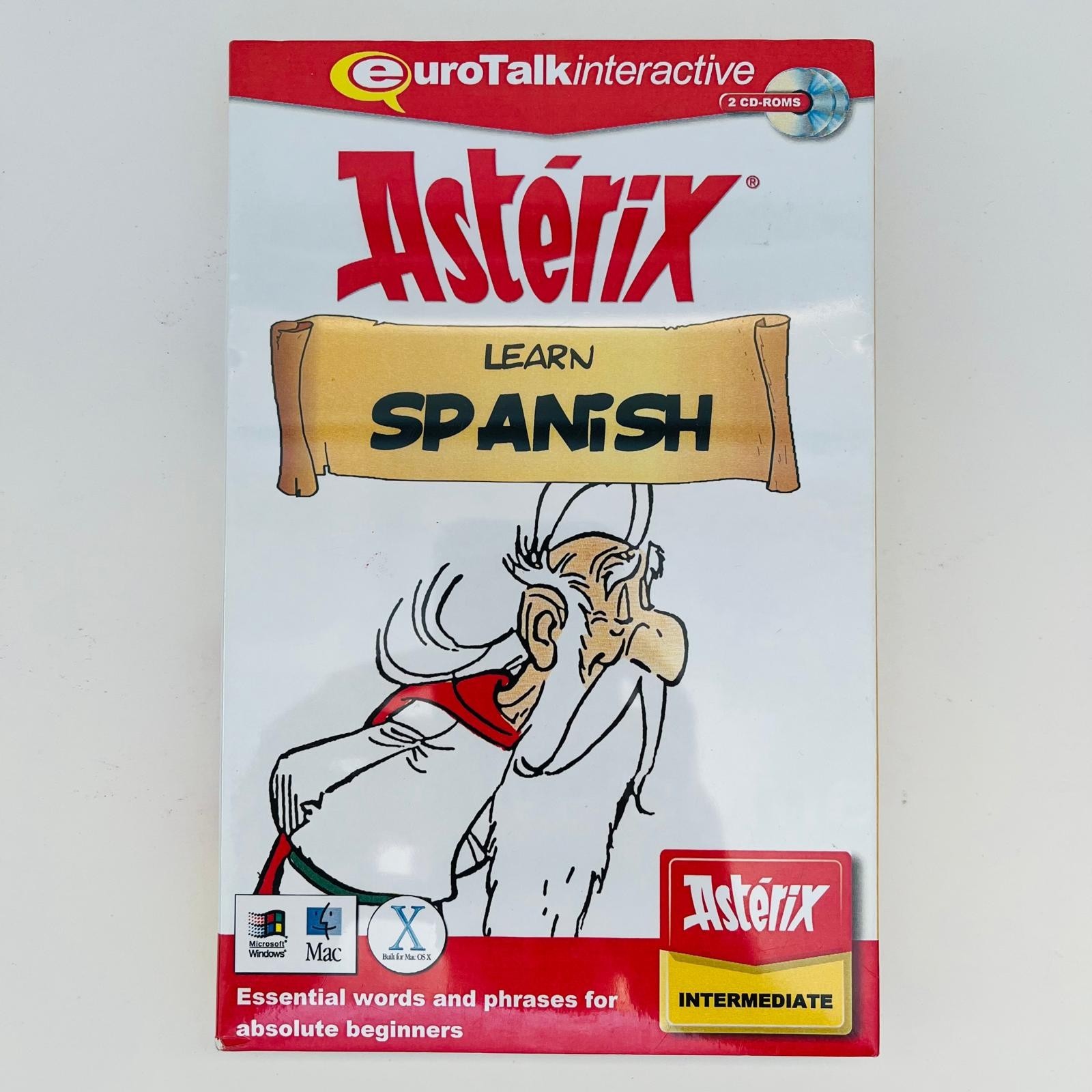 Asterix Learn Spanish (EuroTalk Interactive) 2 CD-ROM Set BRAND NEW SEALED