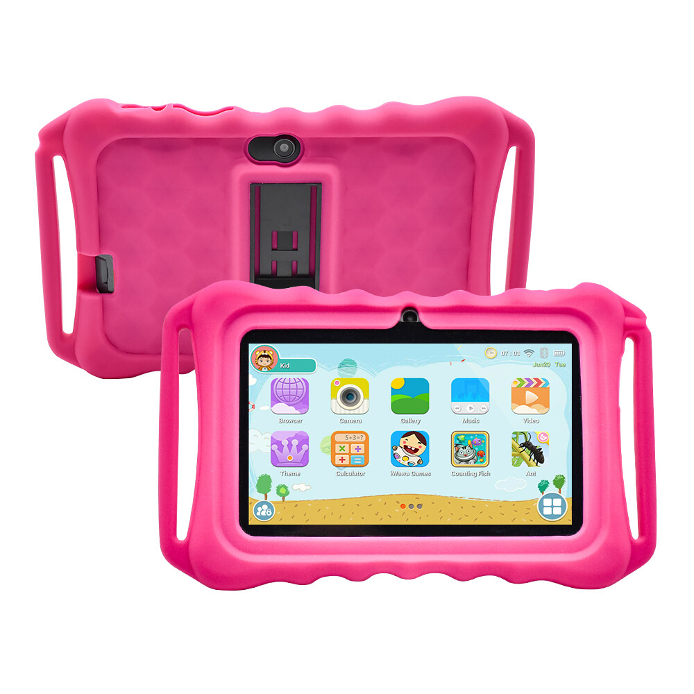 64GB 7" Android 9.1 Tablet PC For Kids Quad-Core Dual Cameras WiFi Bundle Case