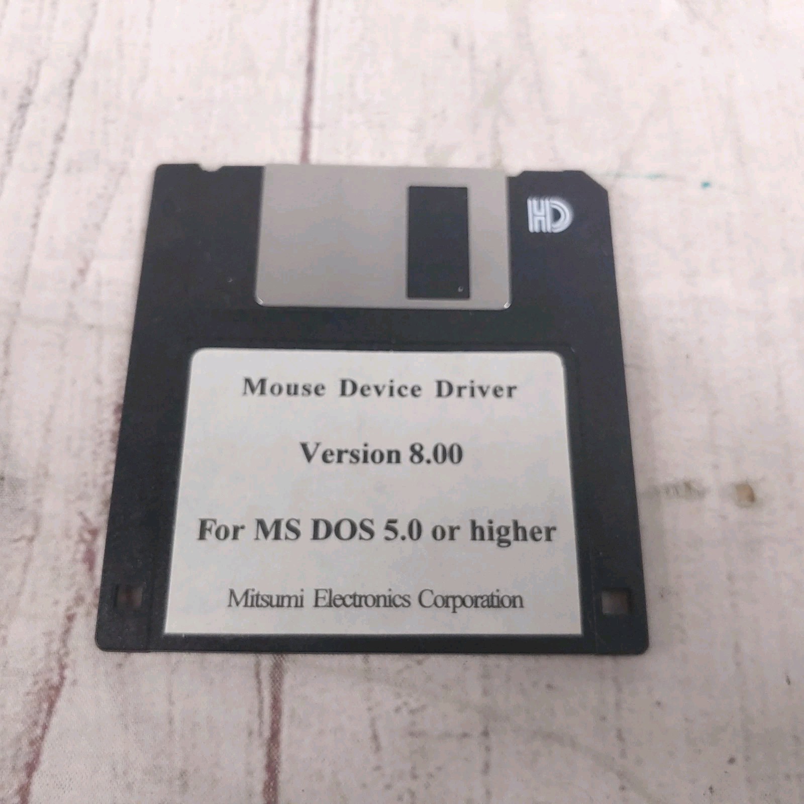 Mouse Device Driver - MS DOS Version 8.00 3.5” Floppy Disk Mitsumi - UNTESTED