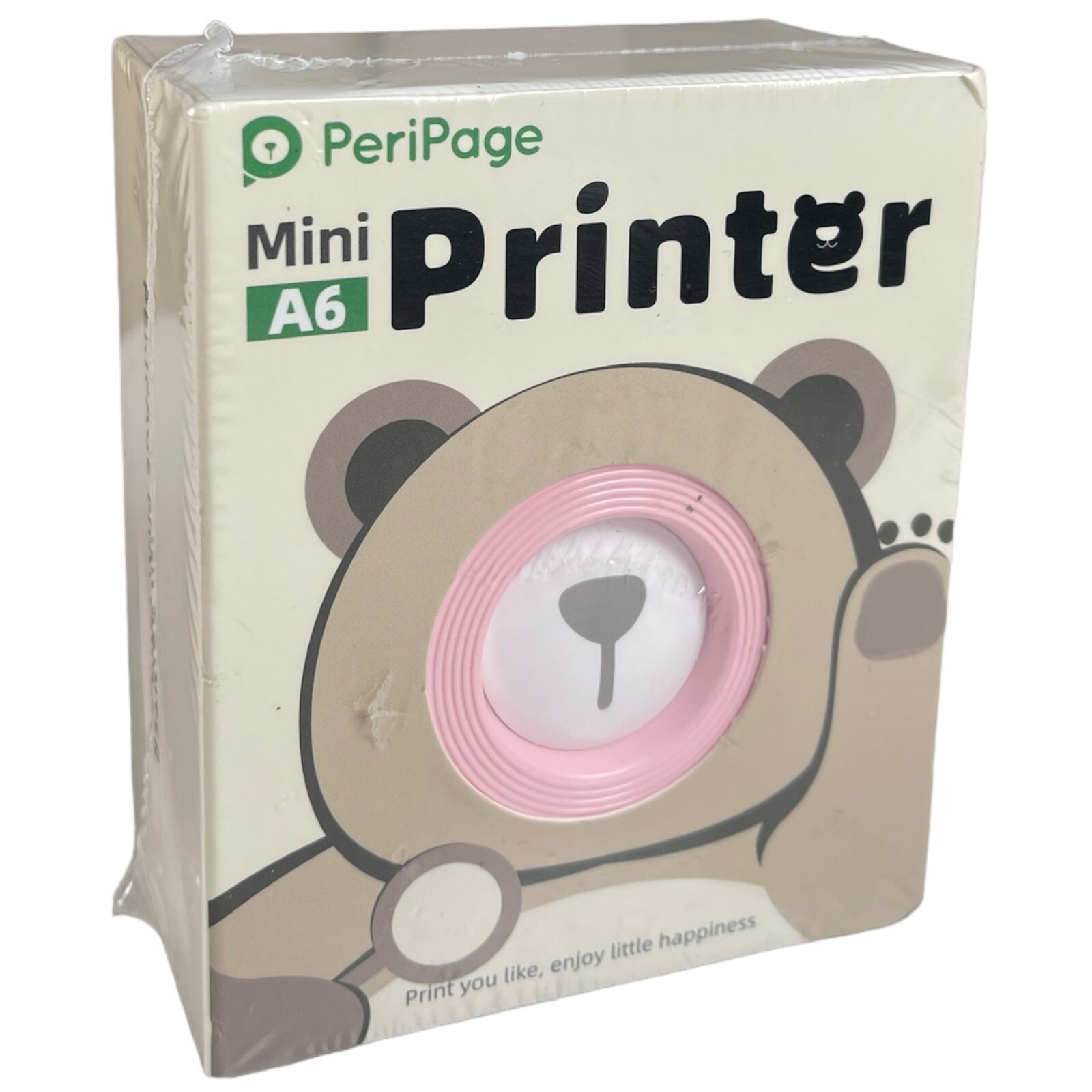 PeriPage Mini A6 Printer PINK Portable Bluetooth Wireless Thermal With Charger