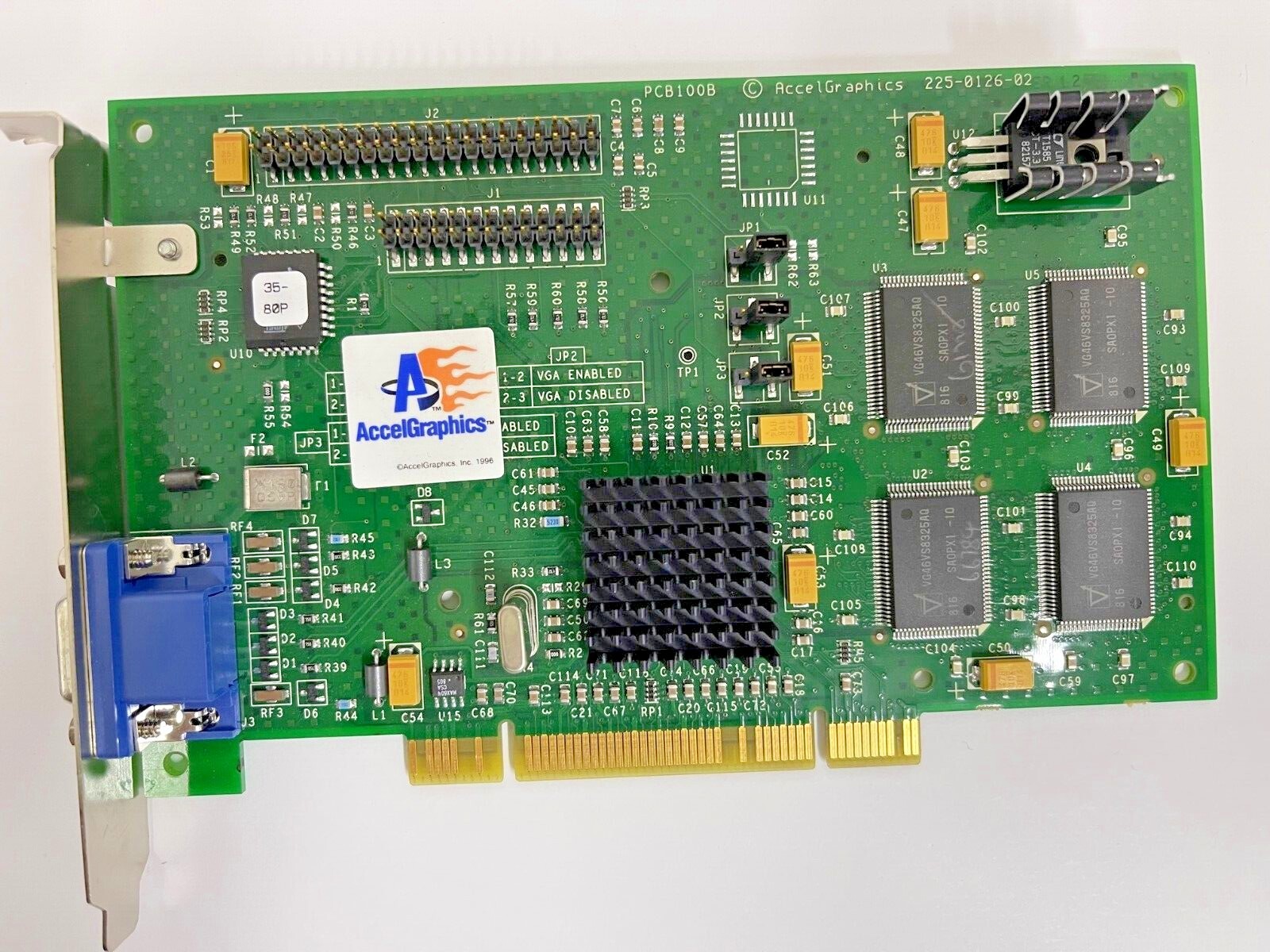 VINTAGE HP ACCELGRAPHICS ACCELSTAR II 225-0126-02 8MB AGP VGA CARD MXB114