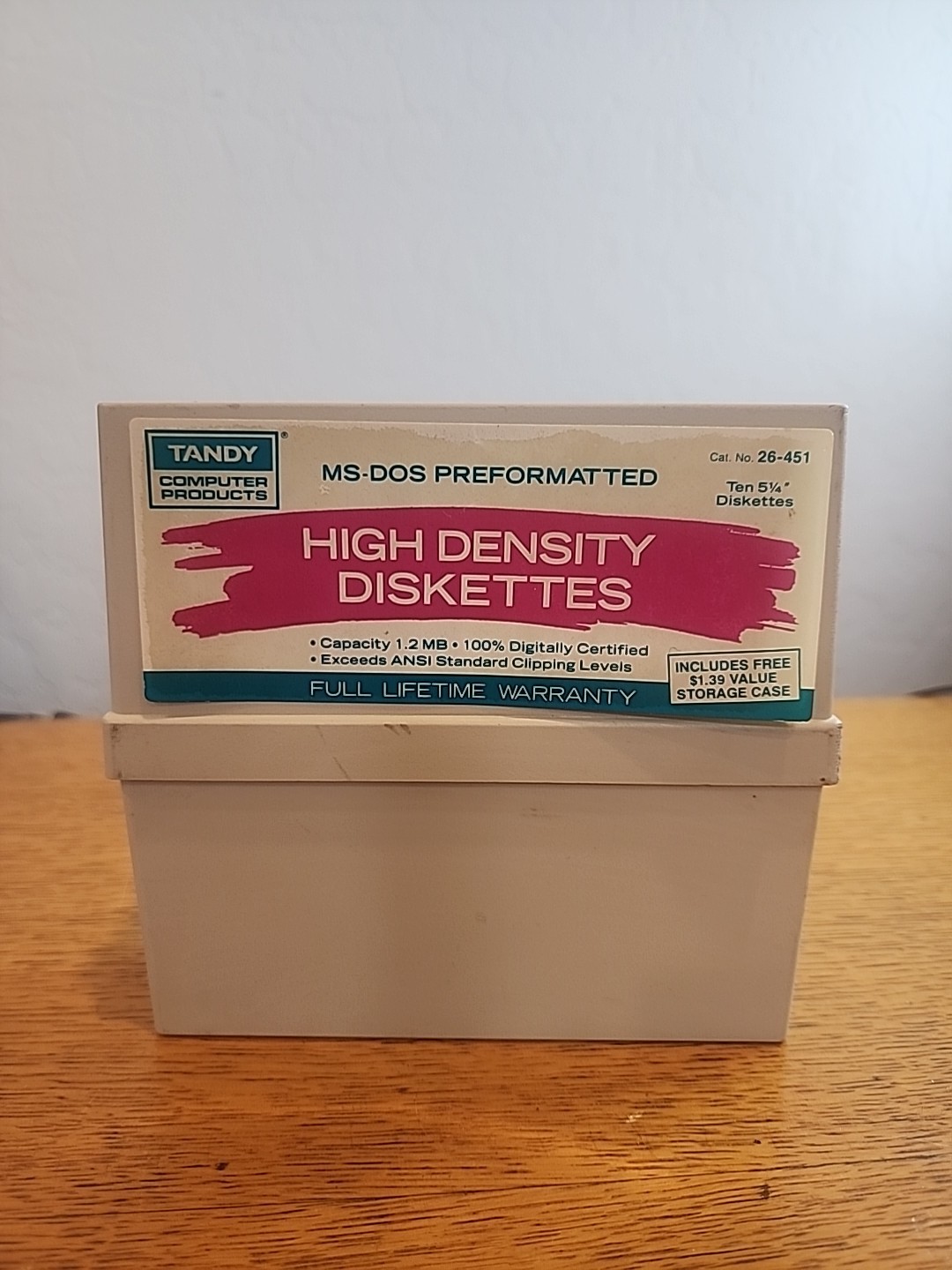 VTG Radio Shack Tandy 3.5" High Density Diskettes MS-DOS 26-451 Qty 10 💾