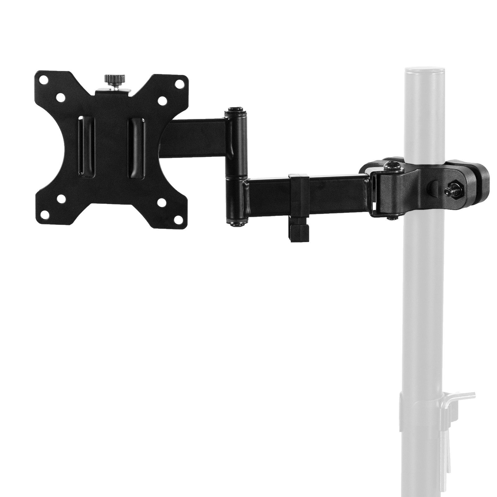 VIVO Steel Universal Pole Mount Monitor Arm VESA Plate | Fits 17" to 32" Screens
