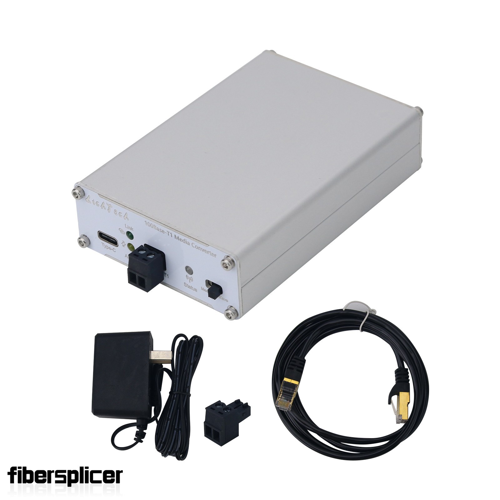 LichTech 100Base-T1 Media Converter 100Mbps Automotive Ethernet Converter tp1