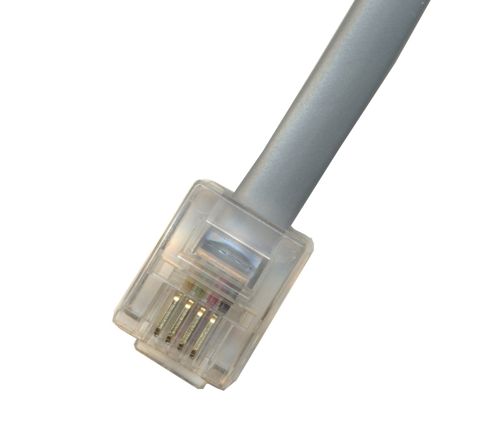 150FT 45.7M RJ11 M 6p4c Phone Line Cord Gray