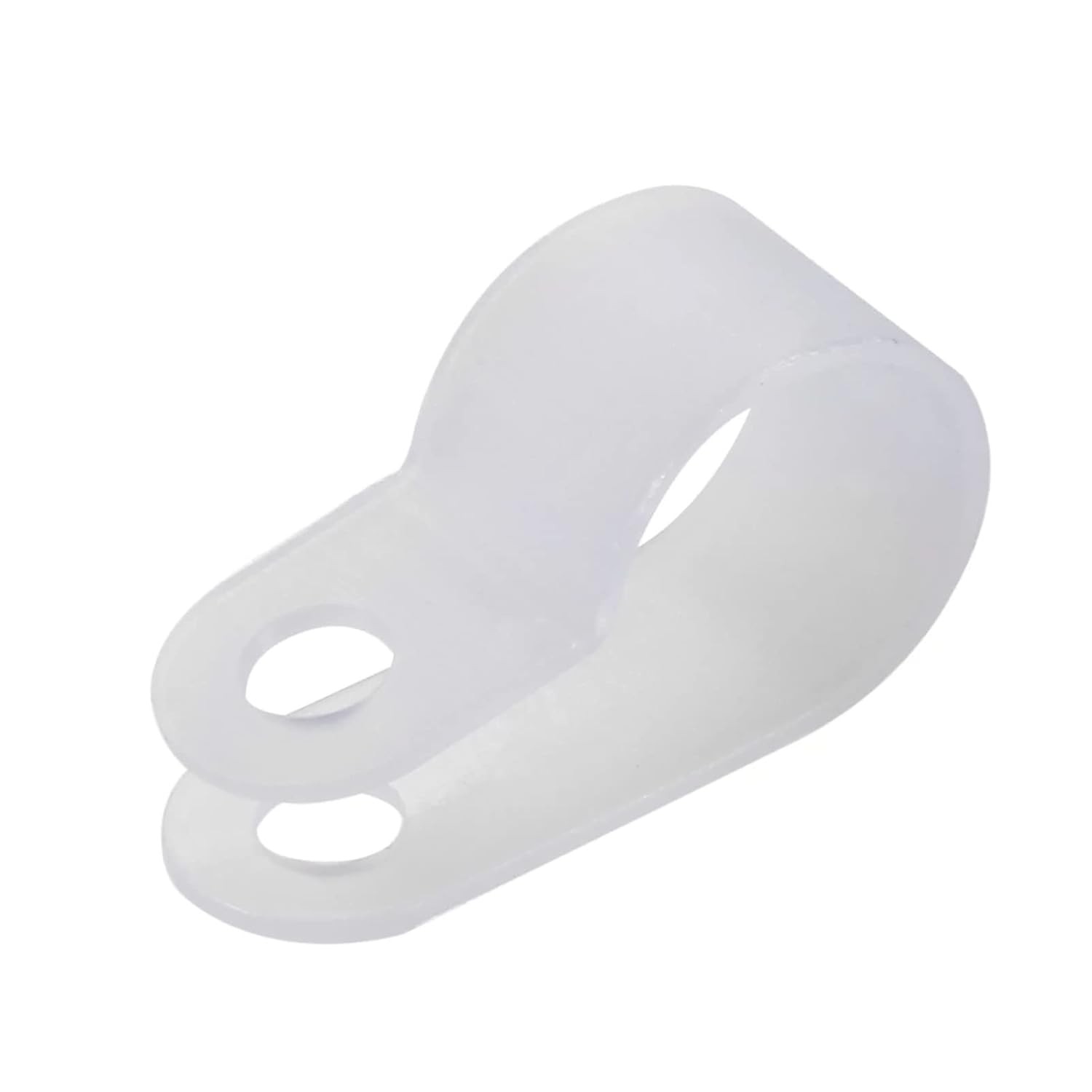 200PCS 3/8 Inch White Nylon R-Type Cable Clamps Cable Organizer Management Kit