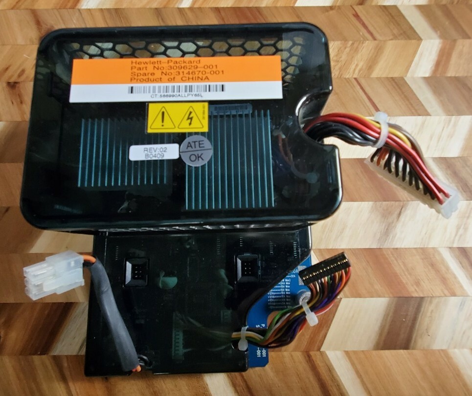 HP DC Power Converter Backplane 185W for Proliant DL380 G3 309629-001 