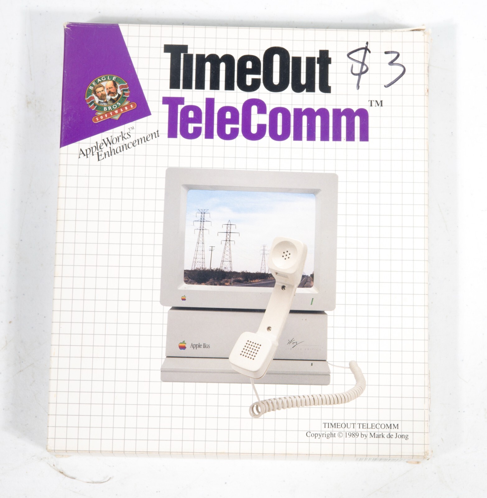 Vintage Beagle Bros Timeout Telecom Apple IIgs IIe IIc+  ST534B05