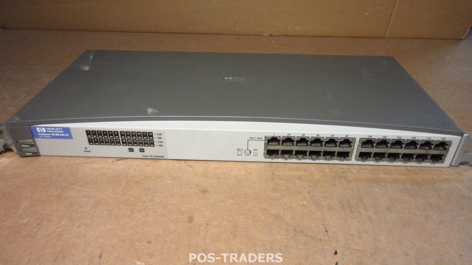HP ProCurve 10/100 Hub 24J3295A 24-Port Network Full Duplex Ethernet Switch