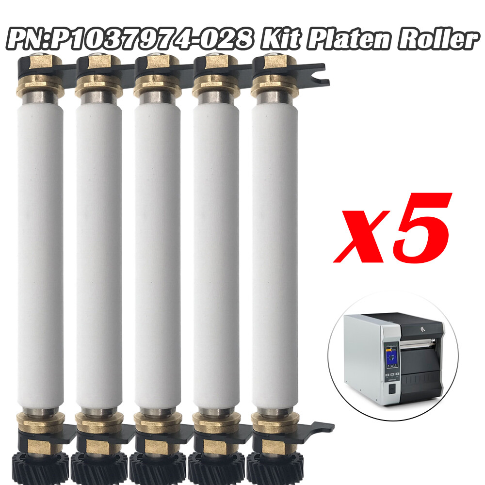 5PCS Kit Platen Roller for Zebra ZT111 ZT211 ZT231 Printer  PN:P1037974-028