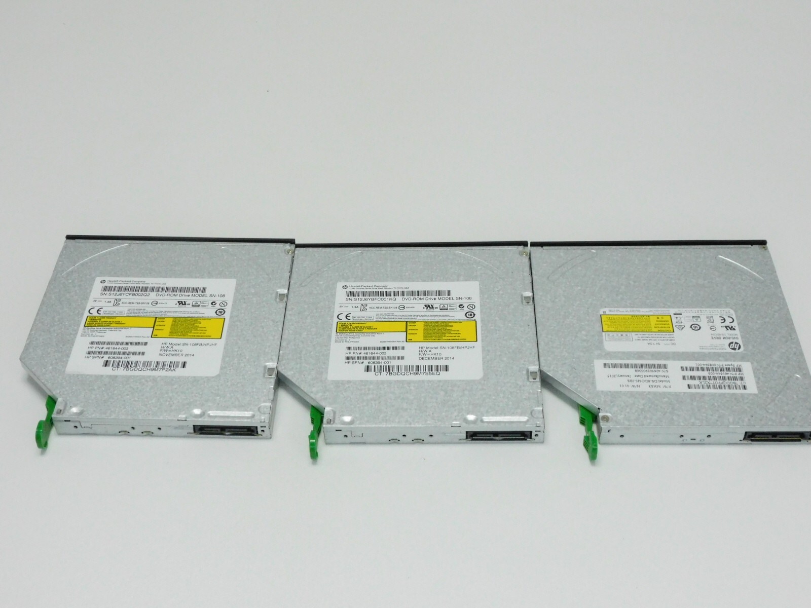 Lot of 3 HP DVD Multi Player Sata DVD-ROM Drive 461644-003 - Tested