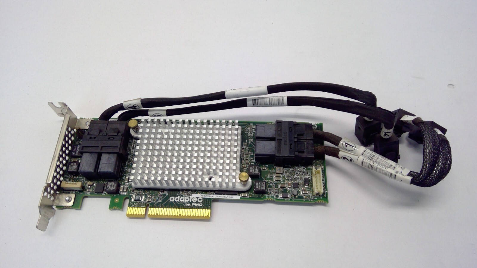 Adaptec ASR-81605ZQ 12G SAS 16-Port 1GB Cache PCIe x8 RAID Controller W/Cables