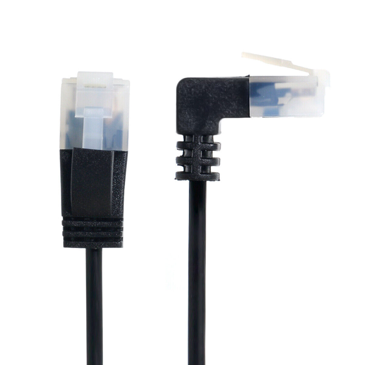 CY Up Angled Cat6 RJ45 to Straight UTP Ultra Slim Ethernet Network Cable