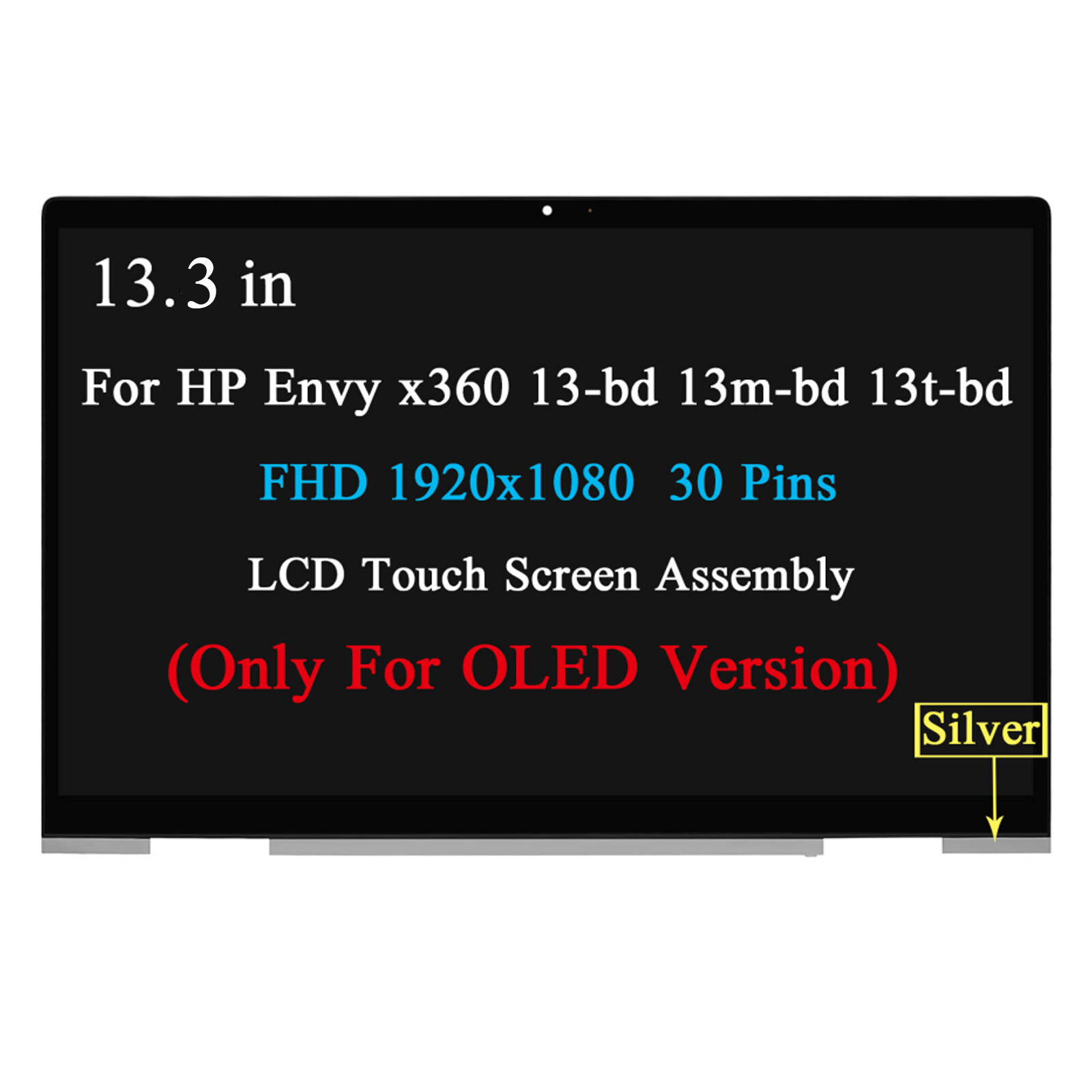 M44568-001 OLED LCD Touch Screen Replacement for HP Envy X360 13T-BD 13T-BD100