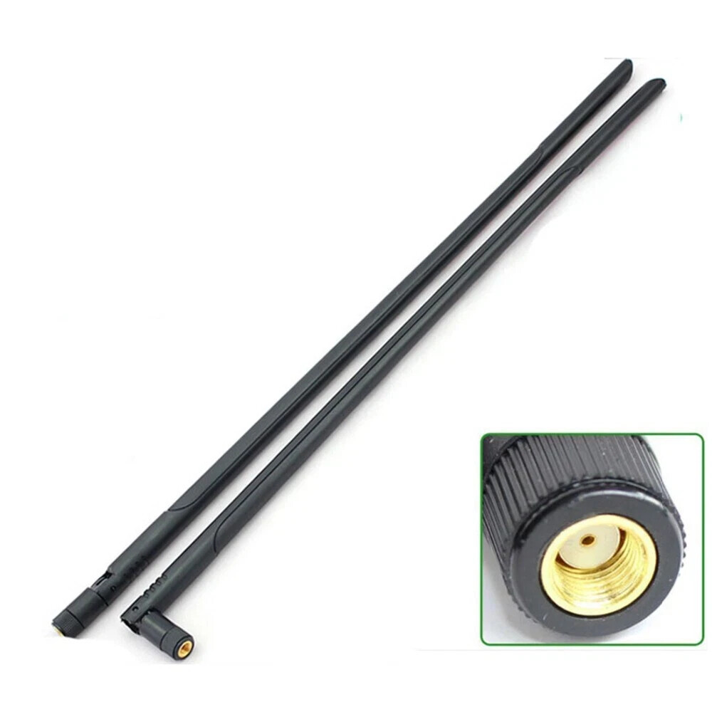 2pcs 12dBi WiFi Antenna Dual Band Omni Directional 2.4Ghz 5Ghz RP-SMA Male