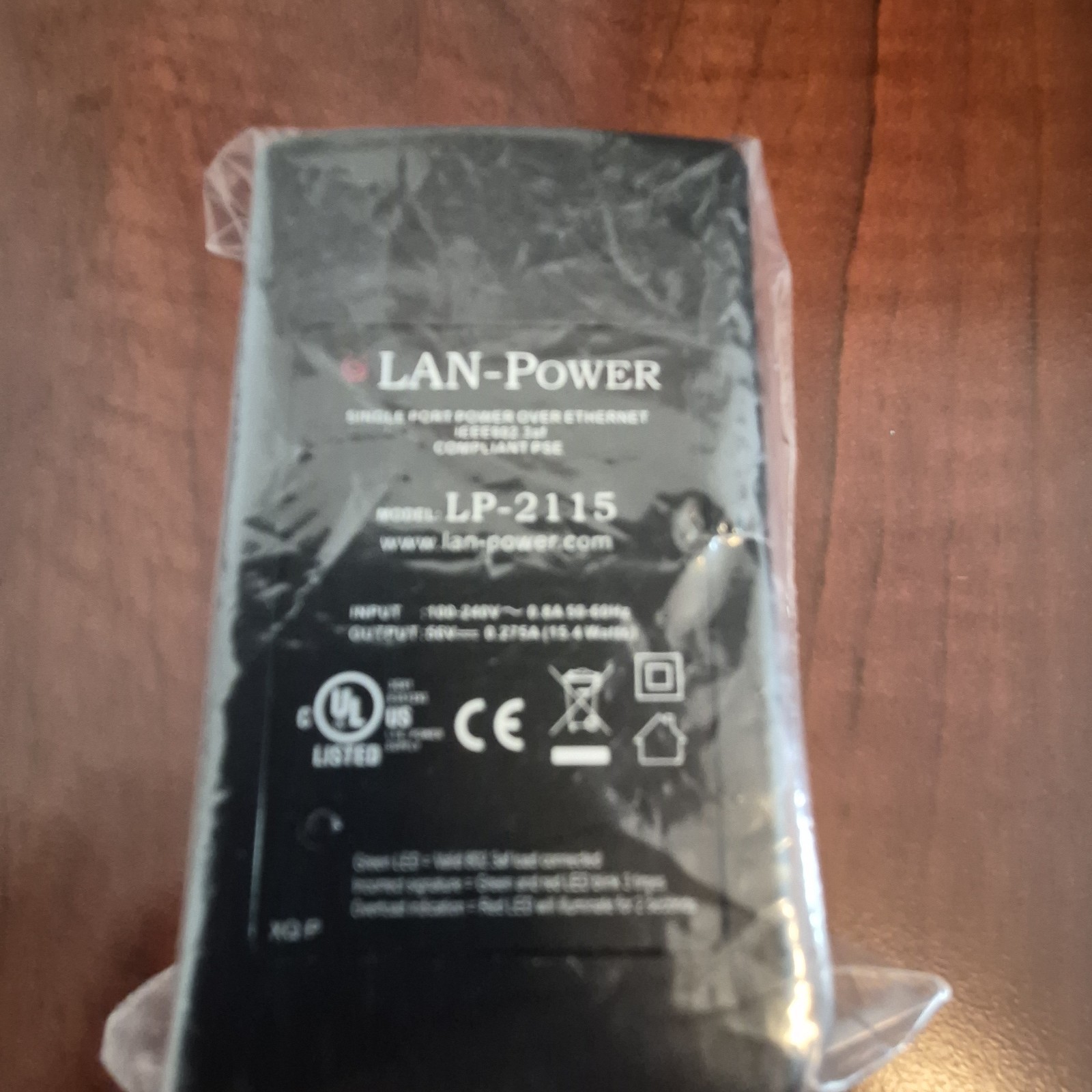 ADI Lan-Power LP-2115 Single Port PoE Injector