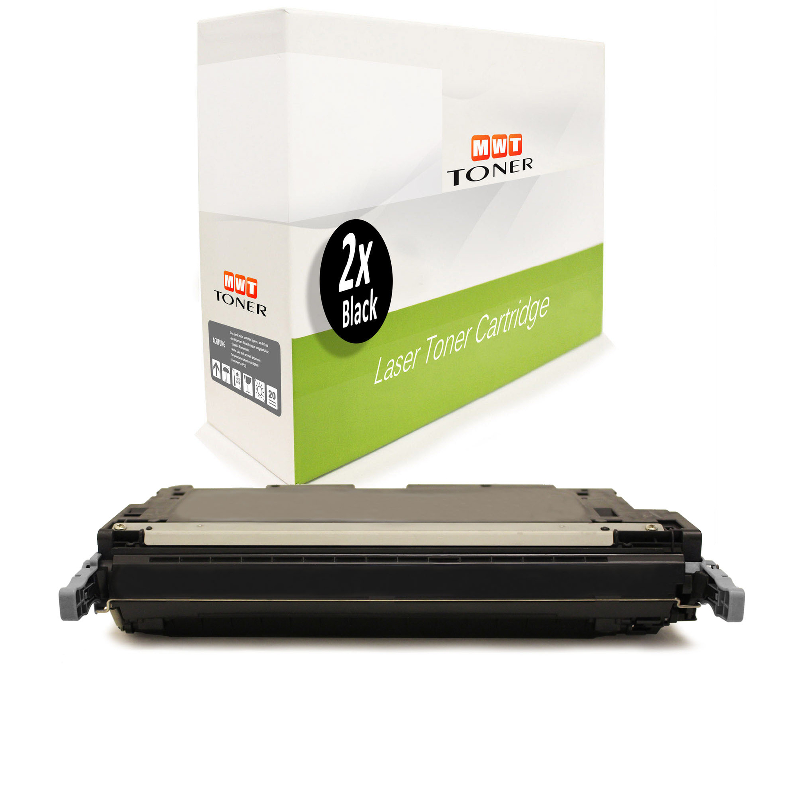 2X MWT Toner BLACK Alternative For HP Q5950A 643A